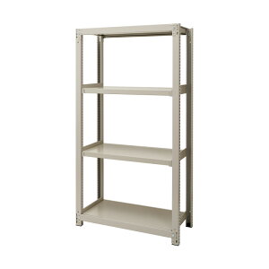 �y���[�J�[���񂹕i�zPRORACK 4�i���ʃX�`�[�����b�N 300Kg/�i�{���g���X ��{W900xD450xH1800 �A�C�{���[ ��3MS-6345-4