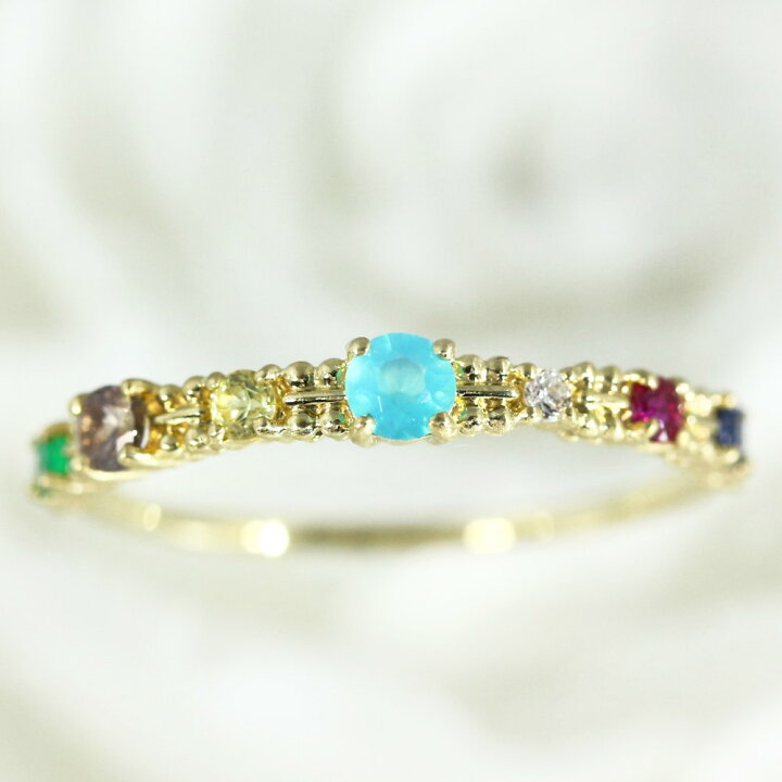 楽天市場】アーカーブラン マルチストーン・ジャルダン(Jardin)リング  