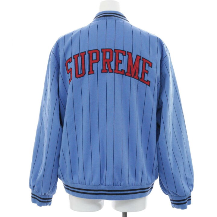 楽天市場】未使用・シュプリーム 19SS Pinstripe Varsity Jacket 