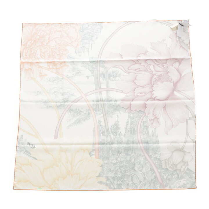 楽天市場】未使用・エルメス 19SS・カレ90・A l Ombre des Pivoines 