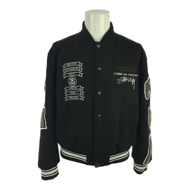 楽天市場】ステューシー ×cdg varsity jacket・20SS・COMME des  