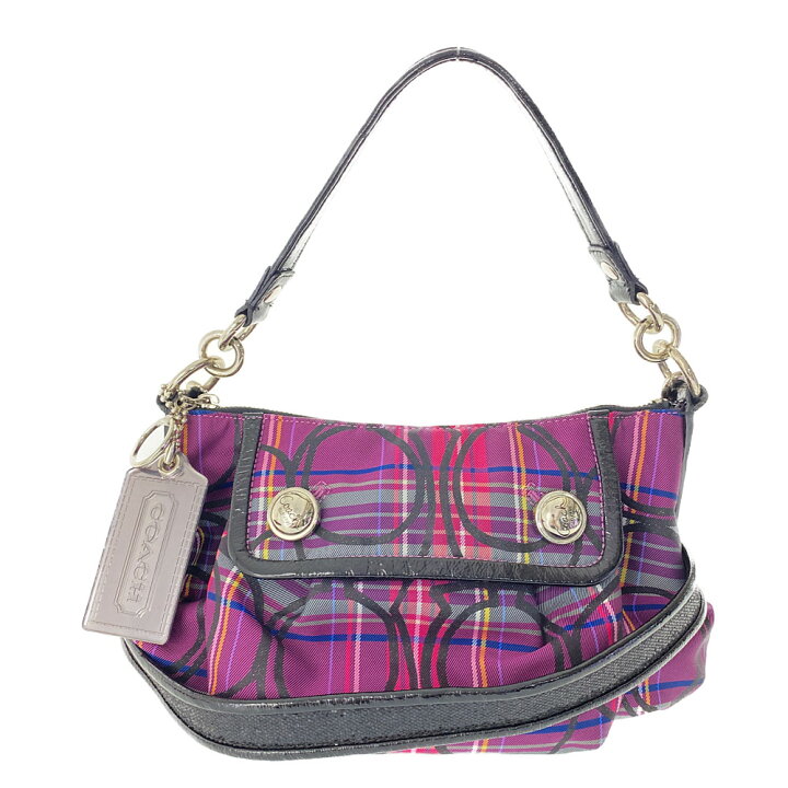 楽天市場】コーチ ポピータータン・チェック・2WAYショルダーバッグ  