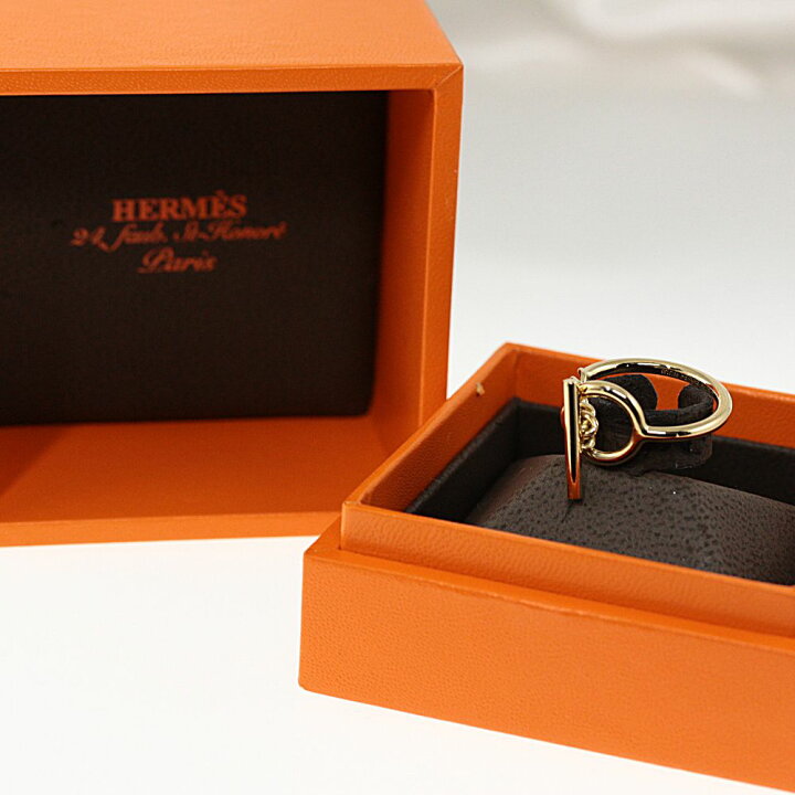 楽天市場】エルメス クロワゼット グレナンチェーンリング 指輪/K18YG  