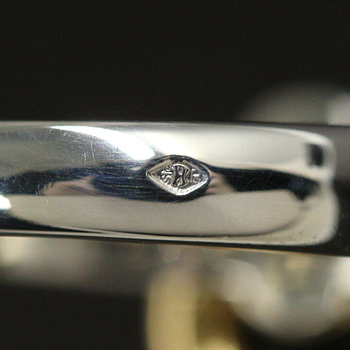 楽天市場】エルメス ハートノックコンビリング /Sv925 K18/750コンビ  