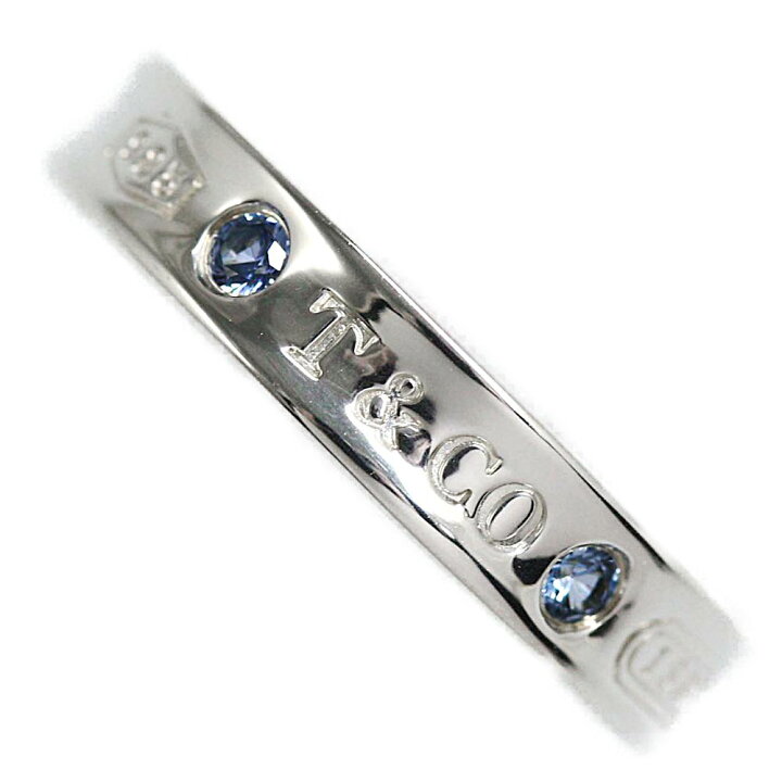 楽天市場】ティファニー 1837 2Pモンタナサファイア ナローリング 指輪  