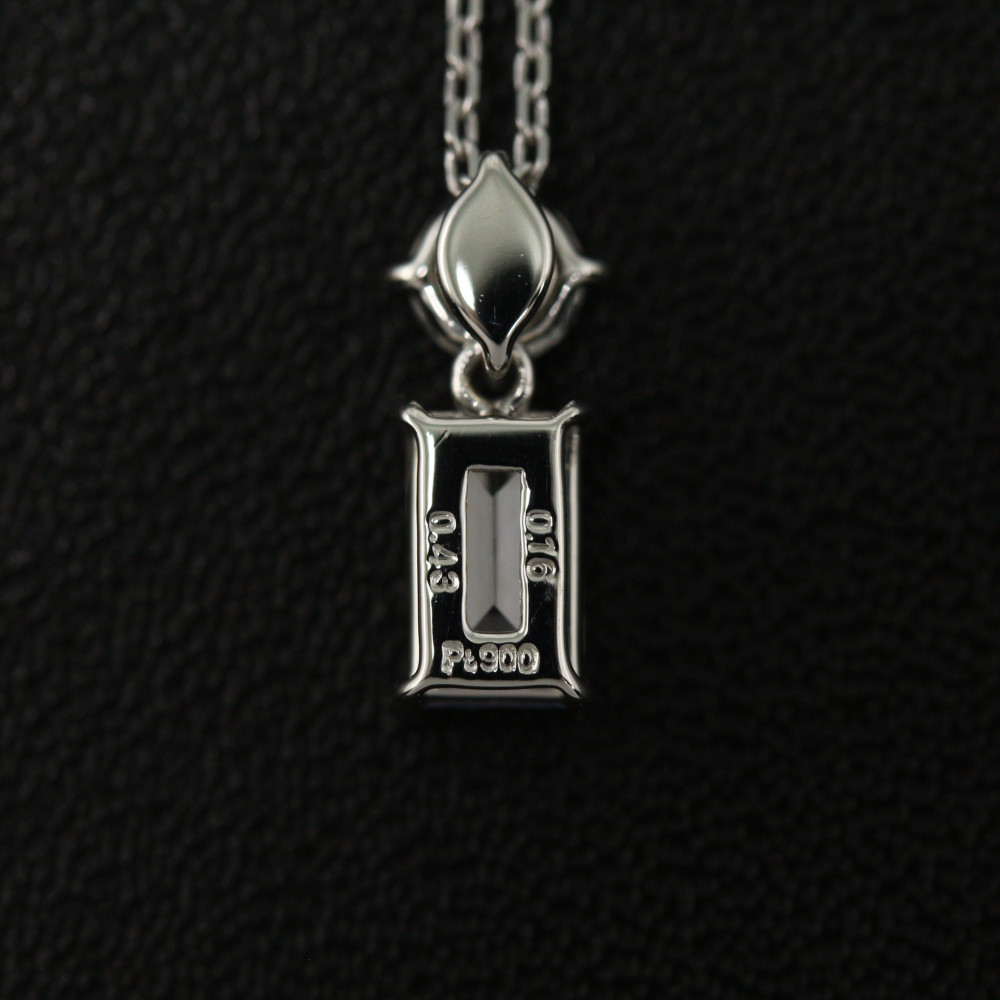 フローラル ラソマ k18 pt900 ダイヤモンドネックレス - ネックレス