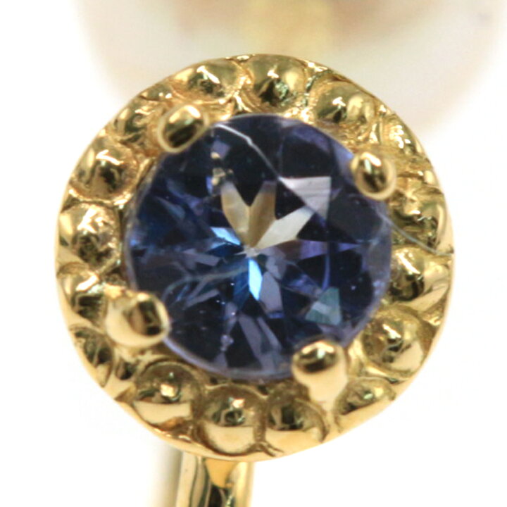 楽天市場】チャーミータナカ 4P・タンザナイト 真珠 ピアリング  