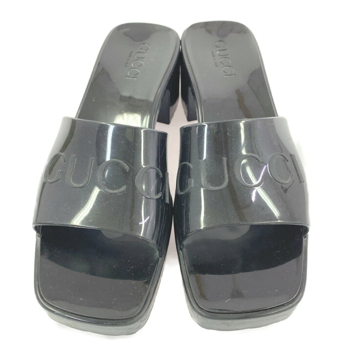 楽天市場】グッチ ラバー ウィメンズ スライドサンダル 靴/624730/38  