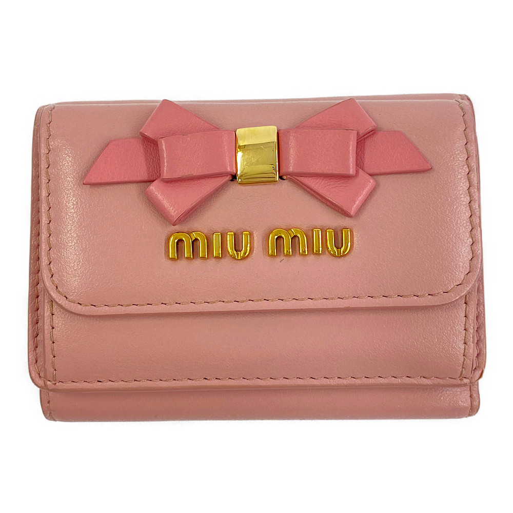 ミュウミュウ(MIUMIU) 中古 レディース二つ折り財布 | 通販・人気 