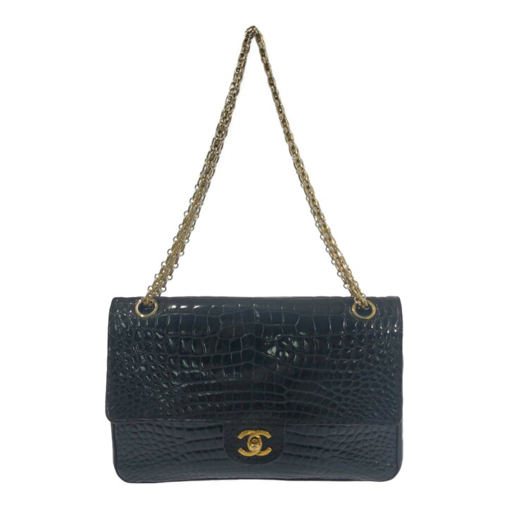 楽天市場】シャネル クロコ/ダブルフラップ26/チェーンショルダー  