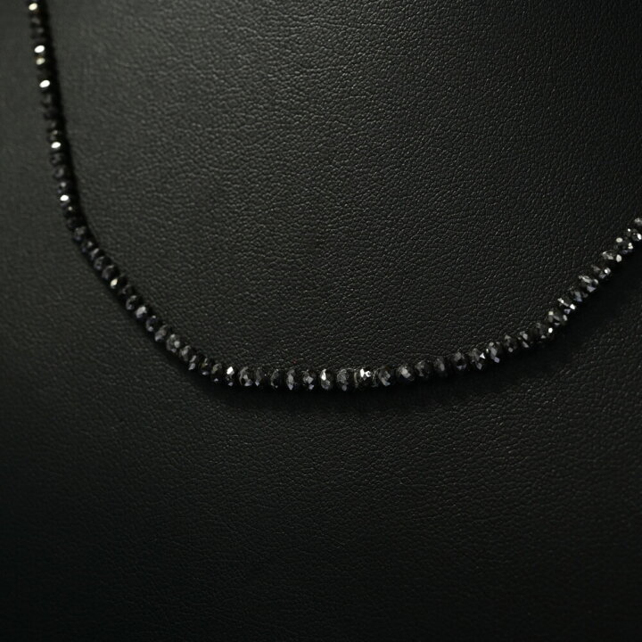 楽天市場】20.0ct/ブラックダイヤモンドネックレス チョーカー/K18WG 