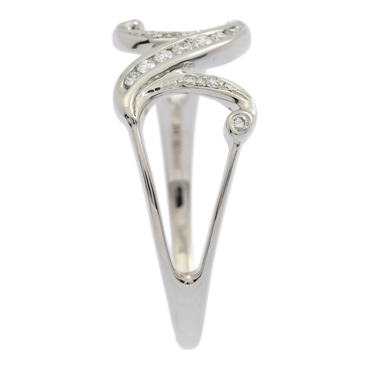 楽天市場】0.1ct/イニシャル Nモチーフ 12P ダイヤモンド リング 指輪 
