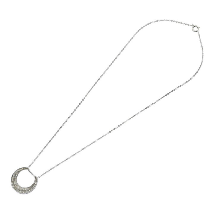 楽天市場】0.72ct/ムーンモチーフ・ダイヤモンドペンダントトップ  