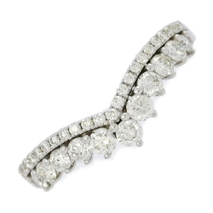 楽天市場】0.55ct/V字モチーフ・4月誕生石・ダイヤモンド リング・指輪 