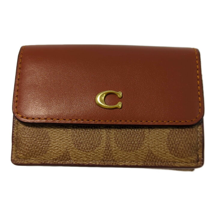 楽天市場】COACH コーチ シグネチャー・ミニトライフォールド 