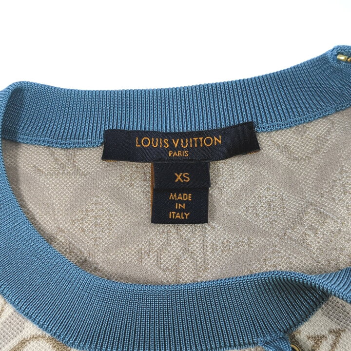 ルイヴィトン ニット Since 1854 コントラストトリム プルオーバー  