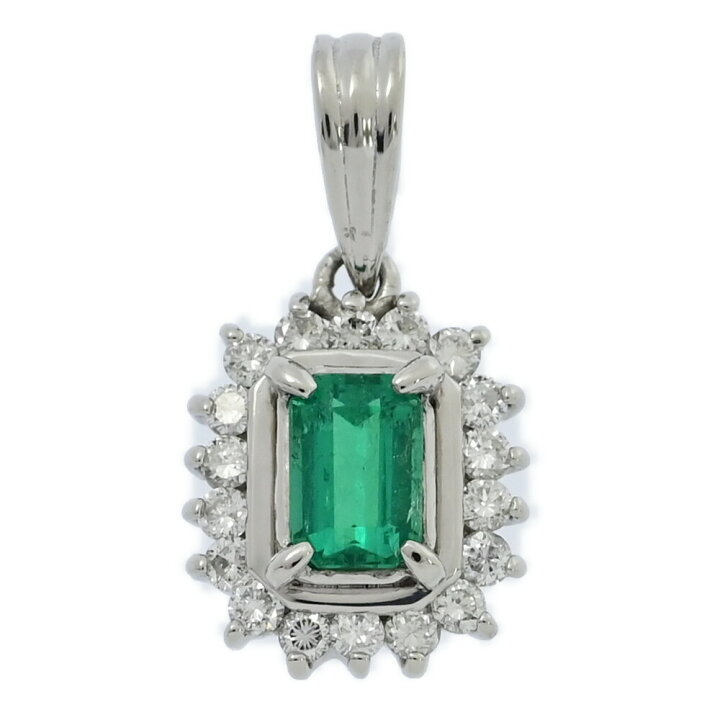 楽天市場】0.37ct/FD:0.25ct/エメラルド・ダイヤモンド ペンダント 