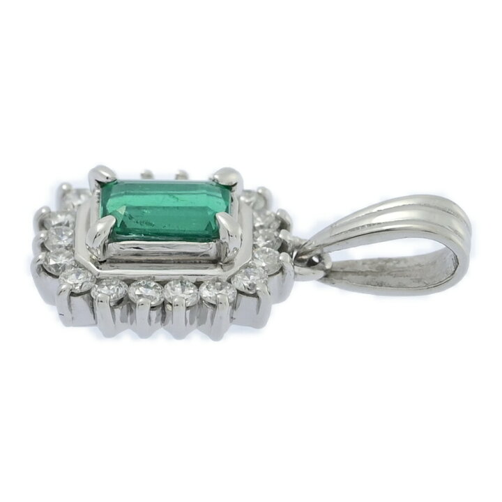 楽天市場】0.37ct/FD:0.25ct/エメラルド・ダイヤモンド ペンダント