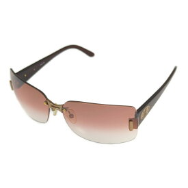 CELINE セリーヌ リムレス グラデーション スクエア レンズ サングラス・メガネ/SC1283/レッド系/アイウェア【♀】【B】【レディース】/b250611★■581055【中古】