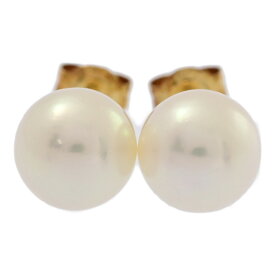 Φ8.3mm アコヤ真珠/Japan Pearl/真珠 パール スタッド ピアス/K18YG-2.2g/イエローゴールド/プレゼント/記念日/冠婚葬祭【♀】【A】【レディース】/h250616★■581670【中古】