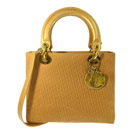 Christian Dior/クリスチャンディオール レディディオール ミディアム 2WAY ハンドバッグ ショルダーバッグ/オレンジ【オールシーズン】【♀】【B】【レディース】/b250624★■582448【中古】