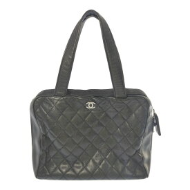 CHANEL シャネル クラシックライン・ココマーク ハンドバッグ トートバッグ/ブラック/シルバー金具/プレゼント/記念日【オールシーズン】【♀】【B】【レディース】/b250701★■583215【中古】