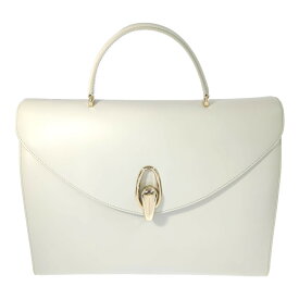 GIORGIO ARMANI ジョルジオアルマーニ スライドロック ハンドバッグ/Y1A038/ホワイト/プレゼント/記念日/トートバッグ【オールシーズン】【♀】【B】【レディース】/b250709★■583993【中古】