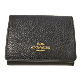 COACH コーチ オリガミスモールトライフォールドウォレット・3つ折り財布/88666/ブラック/ミニ財布【♀】【A】【レディース】/b250714★■584299【中古】