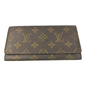LOUIS VUITTON ルイヴィトン モノグラム・ポルト3カルトクレディ・札入れ 財布 長財布/M61818/ブラウン/ウォレット【♂】【B】【メンズ】/b250714★■584020【中古】