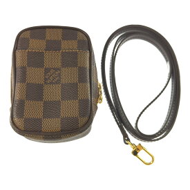 LOUIS VUITTON ルイヴィトン ダミエ・エベヌ・エテュイオカピPM・ミニ ポーチ ショルダーポーチ/N61738/ブラウン/プレゼント【オールシーズン】【♀】【B】【レディース】/b250715★■584022【中古】