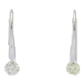0.25ct/FD:0.25ct/4月誕生石・ダイヤモンド・スウィングピアス フックピアス/K18WG/750-1g/ホワイトゴールド/プレゼント/記念日【♀】【S】【レディース】/h250721★■584557【中古】