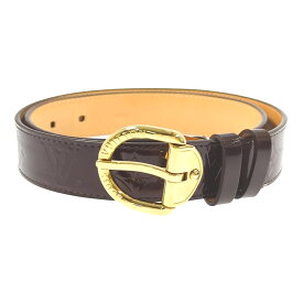 LOUIS VUITTON ルイヴィトン モノグラム・ヴェルニ・サンチュール エナメルレザー パテント ベルト/M6979/ブラウン系【♀】【B】【レディース】/b250725★■585541【中古】