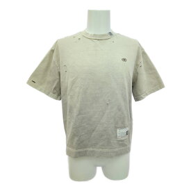 Maison MIHARA YASUHIRO メゾンミハラヤスヒロ ダメージ タイダイ 半袖 カットソー・Tシャツトップス/B12TS622/36/ベージュ系【オールシーズン】【♂】【B】【メンズ】/b250728★■585293【中古】