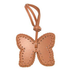 TOD’S トッズ カーフレザー バタフライ バッグチャーム バッグアクセサリー/ブラウン/パピヨン/キーホルダー【♀】【A】【レディース】/b250801★■586342【中古】