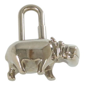 HERMES Annne Des Fleuves 2005年エルメス デナ カバ ヒポポタマス バッグチャームバッグアクセサリー/シルバー/ 翌日配送可【♀】【B】【レディース】/b250805★■586810【中古】