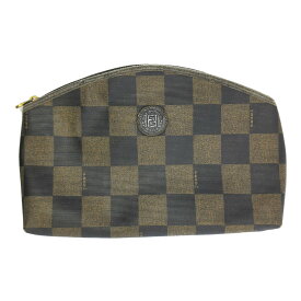 FENDI フェンディ ペカン・コスメポーチ/ブラウン/ 翌日配送可【♀】【B】【レディース】/b250808★■587126【中古】