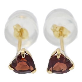 GA0.29ct/0.29ct/ハートモチーフ 1月誕生石・ガーネット・ガーネットピアス/K18YG/750-0.5g/イエローゴールド【♀】【S】【レディース】/h250812★■586825【中古】