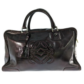 LOEWE ロエベ アマソナ36・ハンドバッグ/パープル系/翌日配送可【♀】【B】【レディース】/b250822★■588449【中古】