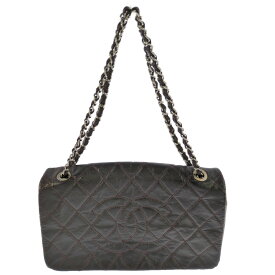 (限定値下げ) CHANEL シャネル マトラッセ チェーンショルダーバッグ ココマーク ブラック ステッチ ヴィンテージ加工 Wチェーン【♀】【B】【レディース】/b250910★■590296【中古】