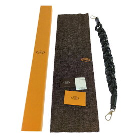 TOD’S トッズ 編み込み バッグチャームバッグアクセサリー/ブラック/翌日配送可【♀】【A】【レディース】/b251014★■593687【中古】