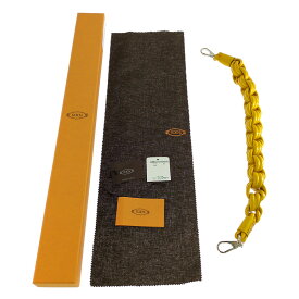 TOD’S トッズ 編み込み バッグチャームバッグアクセサリー/イエロー/翌日配送可【♀】【A】【レディース】/b251014★■593688【中古】