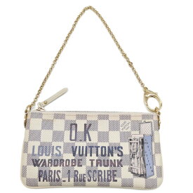 LOUIS VUITTON ルイヴィトン ダミエ・アズール・ミラMM チェーン付きポーチバッグ/N63090/ベージュ/翌日配送可【♀】【A】【レディース】/b251024★■594651【中古】