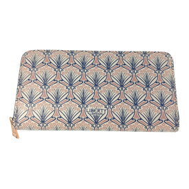 Liberty London リバティロンドン ラウンドファスナー長財布/102ABS02/ピンク/翌日配送可【♀】【A】【レディース】/b251031★■595279【中古】