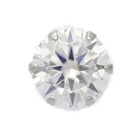(ラスト1点) 自社オリジナル製品/0.5ct/モアサナイト(Moissanite) 1P・ピアス/Pt900-0.2g/プラチナ 翌日配送可【S】【メンズ・レディース】/h251101★■595294【中古】