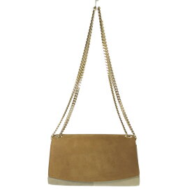 sergio rossi セルジオロッシ スエード・ショルダーバッグ/A67230-MAFM70-9221-000/ブラウン/翌日配送可【♀】【S】【レディース】/b251106★■595760【中古】