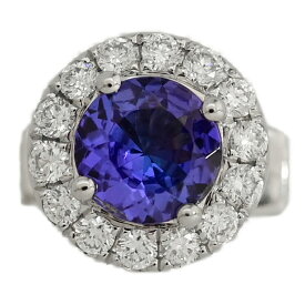 SA0.64ct/FD:0.264ct/9月 誕生石 サファイア・ダイヤモンドブローチ・ピンタック/K18WG/750-1.3g/ホワイトゴールド 翌日配送可【♀】【S】【レディース】/h251107★■595008【中古】