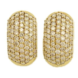 1.50ct/FD:1.50ct/ペア・パヴェ ダイヤモンド ピアス/K18YG/750-9.4g/イエローゴールド/プレゼント/記念日【♀】【A】【レディース】/h251107★■595183【中古】