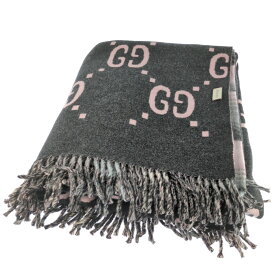 GUCCI グッチ リバーシブルタイプ・ストールネックウェア/553118/ピンク×ブラック/翌日配送可【A】【メンズ・レディース】/b251107★■595831【中古】