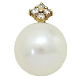 0.04ct/アコヤ真珠/Japan Pearl/パール・ダイヤモンドペンダントトップ/K18YG-1.1g/イエローゴールド 翌日配送可【♀】【A】【レディース】/h251108★■595889【中古】