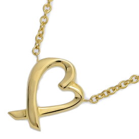 TIFFANY ＆ Co.ティファニー ラビングハート ネックレス・ペンダント/K18YG/750-2.3g/イエローゴールド/プレゼント/記念日【♀】【N】【レディース】/h251111★■595645【中古】